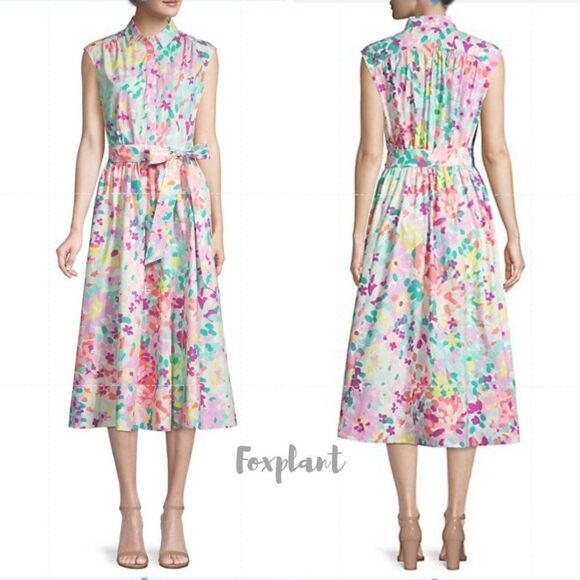 kate spade Dresses & Skirts - NWT kate spade Painted Petals Floral‎ Cotton Shirtdress, Pastel